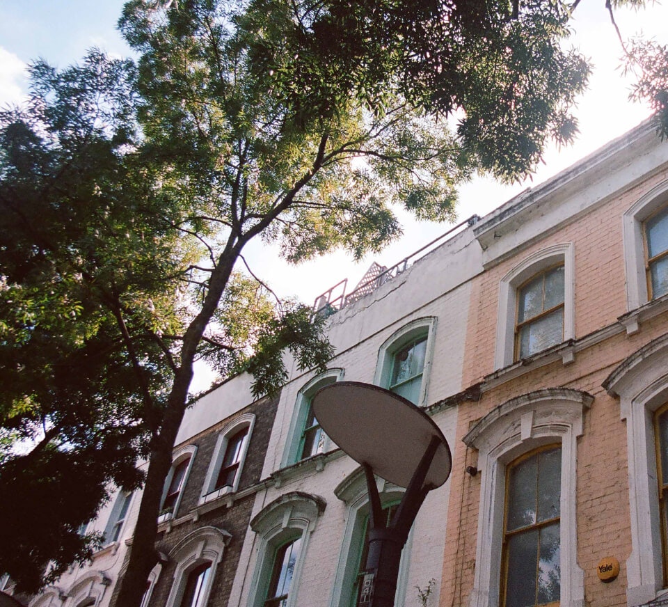 Residential area in Notting Hill close to Pirate Studios Notting Hill location