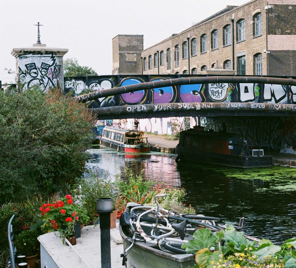 Canal shot in Hackney Wick close to Pirate Studios Hackney