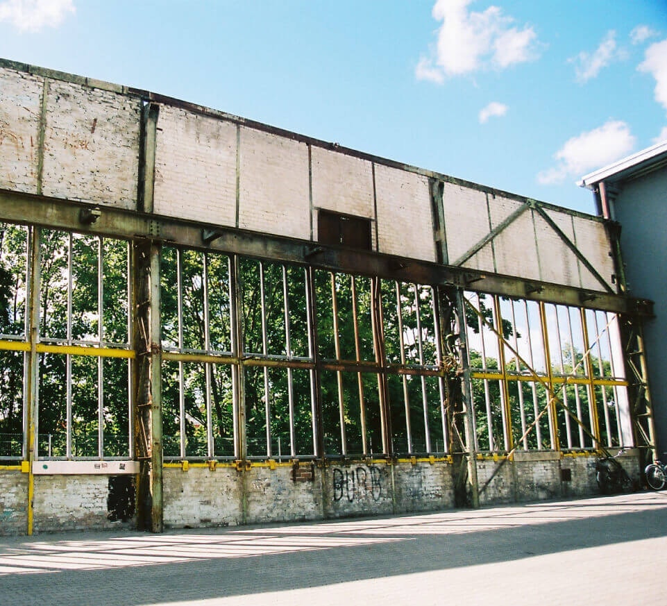 Artistic photo of urban Berlin near Tempelhof