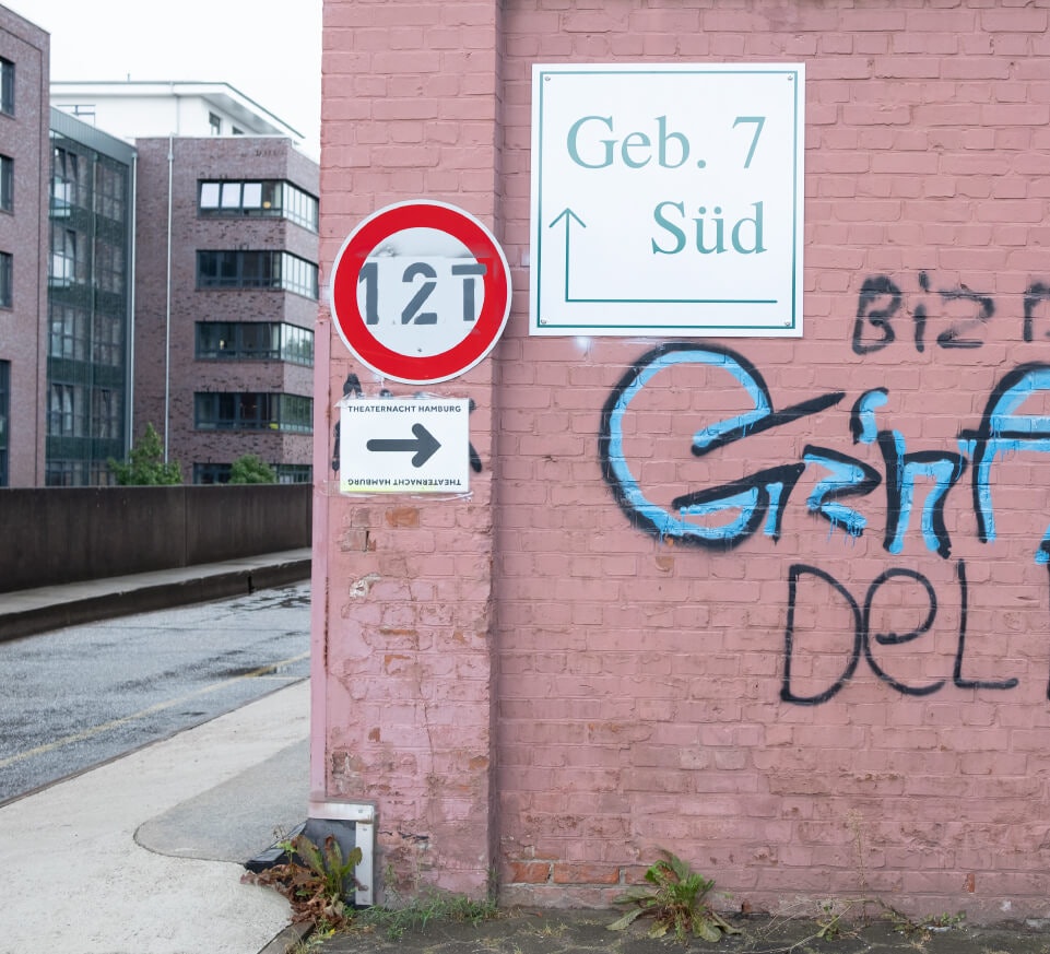 Artistic photo of grafitti in Hamburg