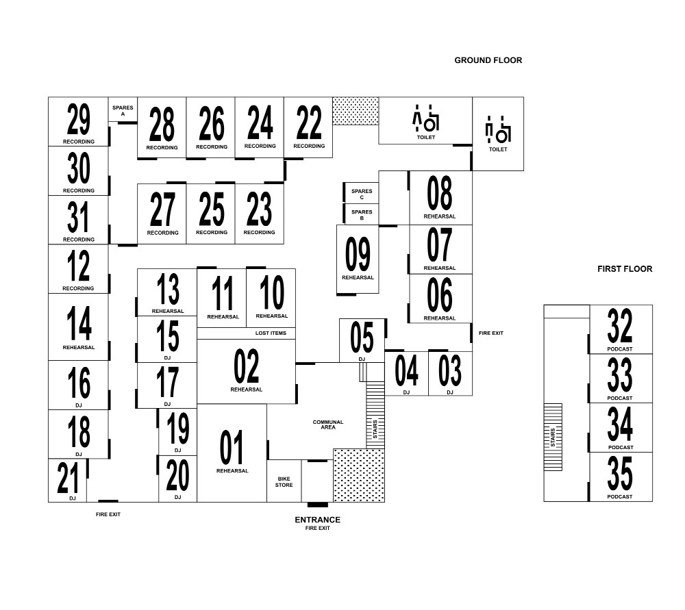 Floorplan: Ground and first floor