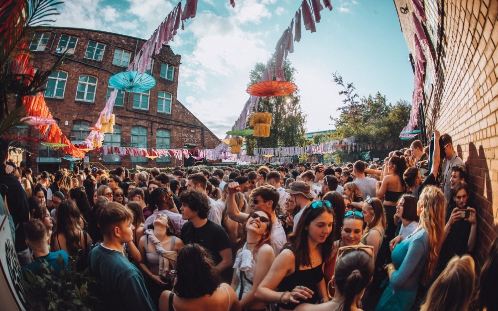 Better Days Festival - guests outside dancing