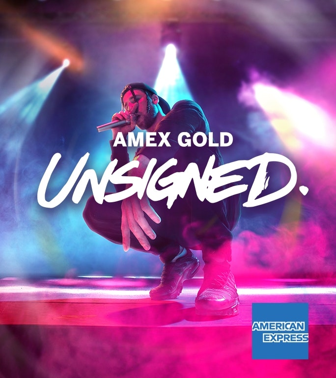 AMEX GOLD Unsigned - Artist mentoring and performance opportunities - UK-based artists only