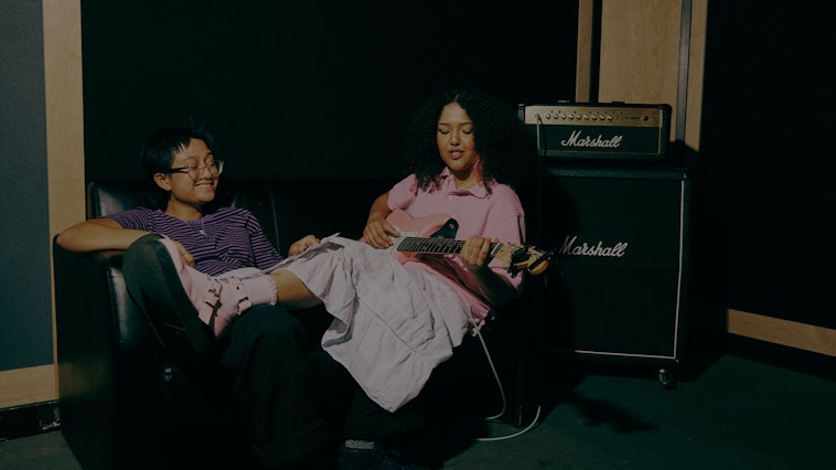Artists rehearsing at Pirate Studios