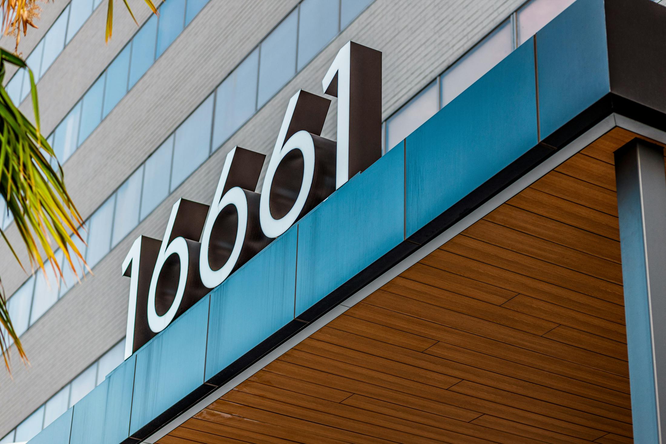 top of entrace into building