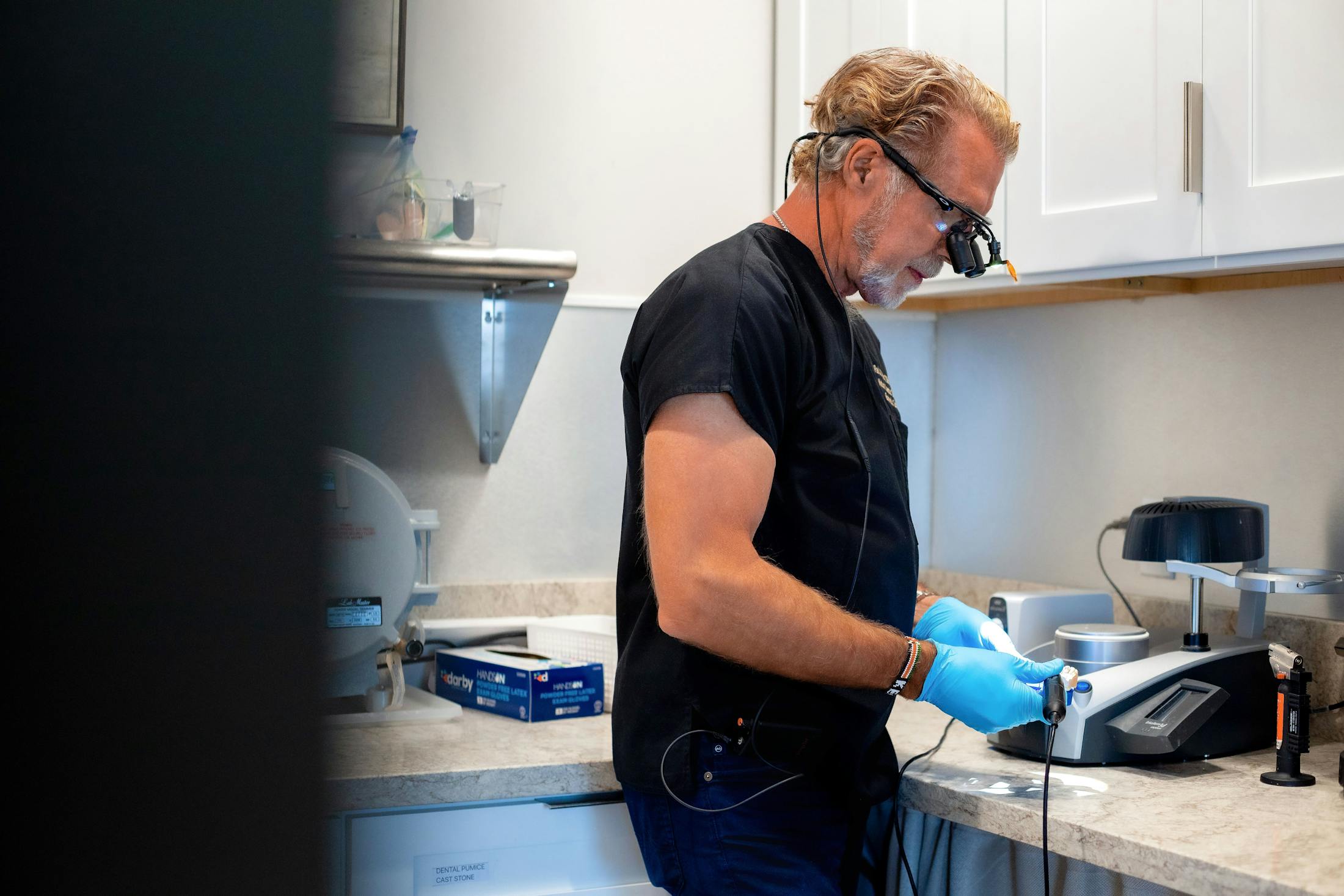 Dr. Paul O'Malley working on implant