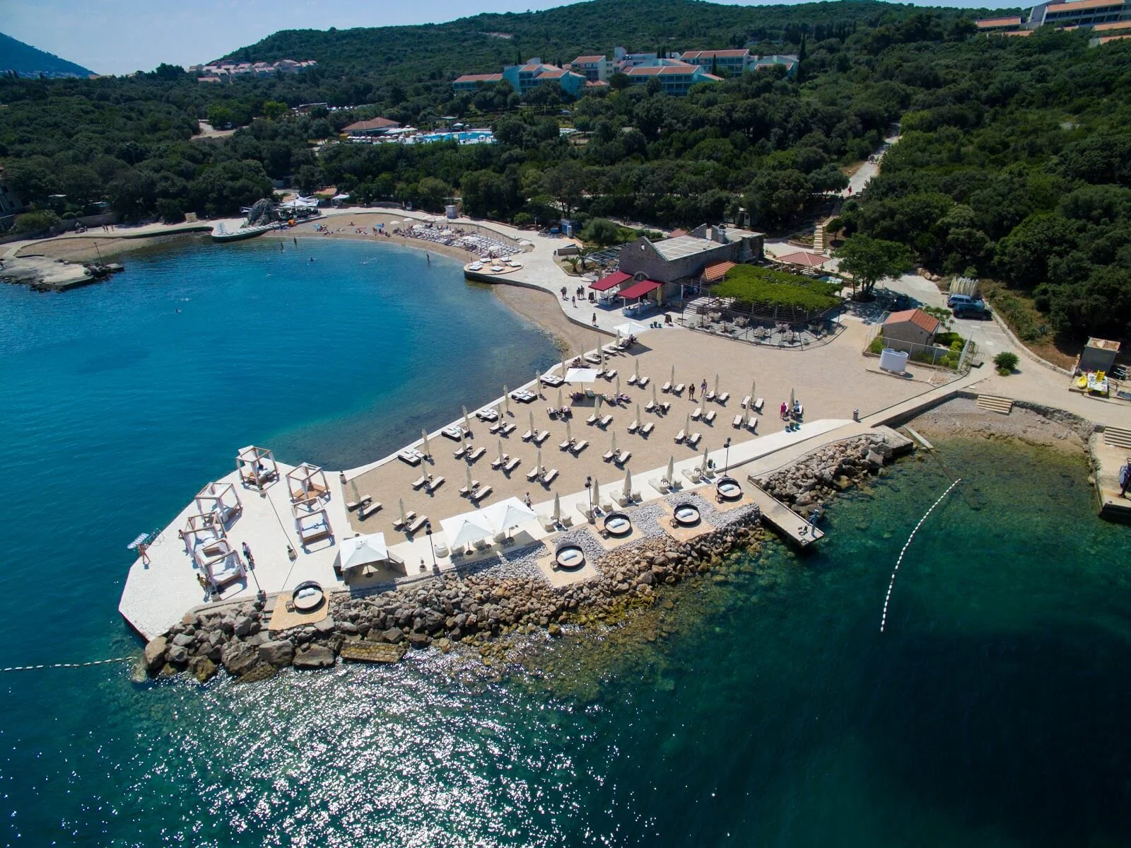 Dubrovnik best beacges Copacabana Beach Club