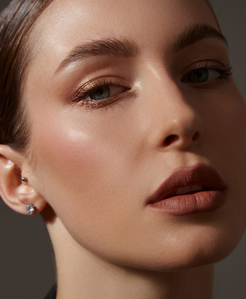 Close up of womans face