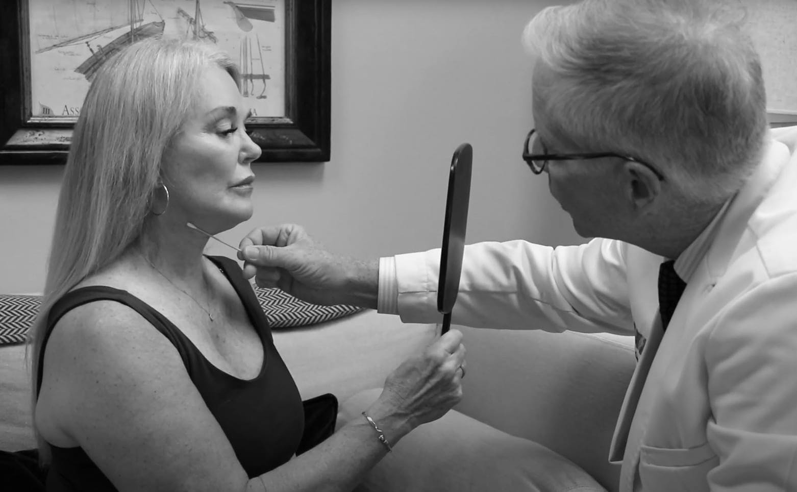 Dr. Christian Clark with a patient during consultation