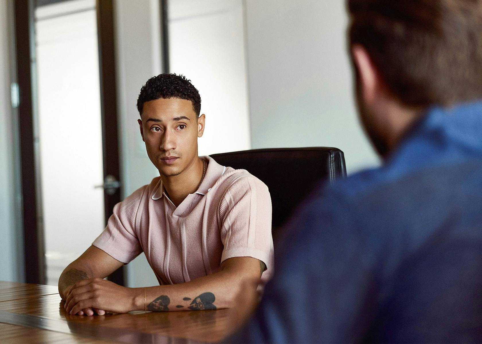 client and lawyer speaking
