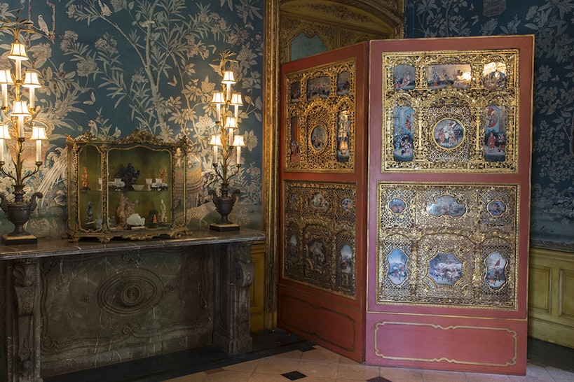 The dining room of the Rosen House at Caramoor in Katonah New York on May 30, 2014. (photo by Gabe Palacio)