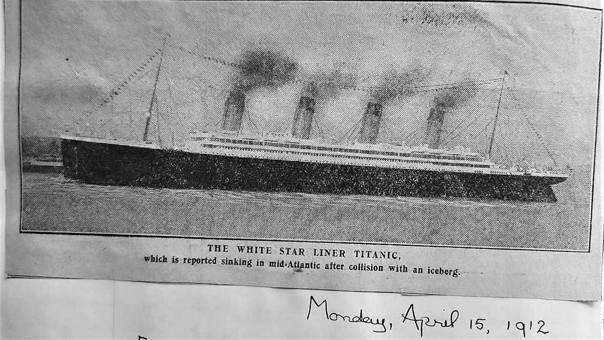 sinking of the titanic