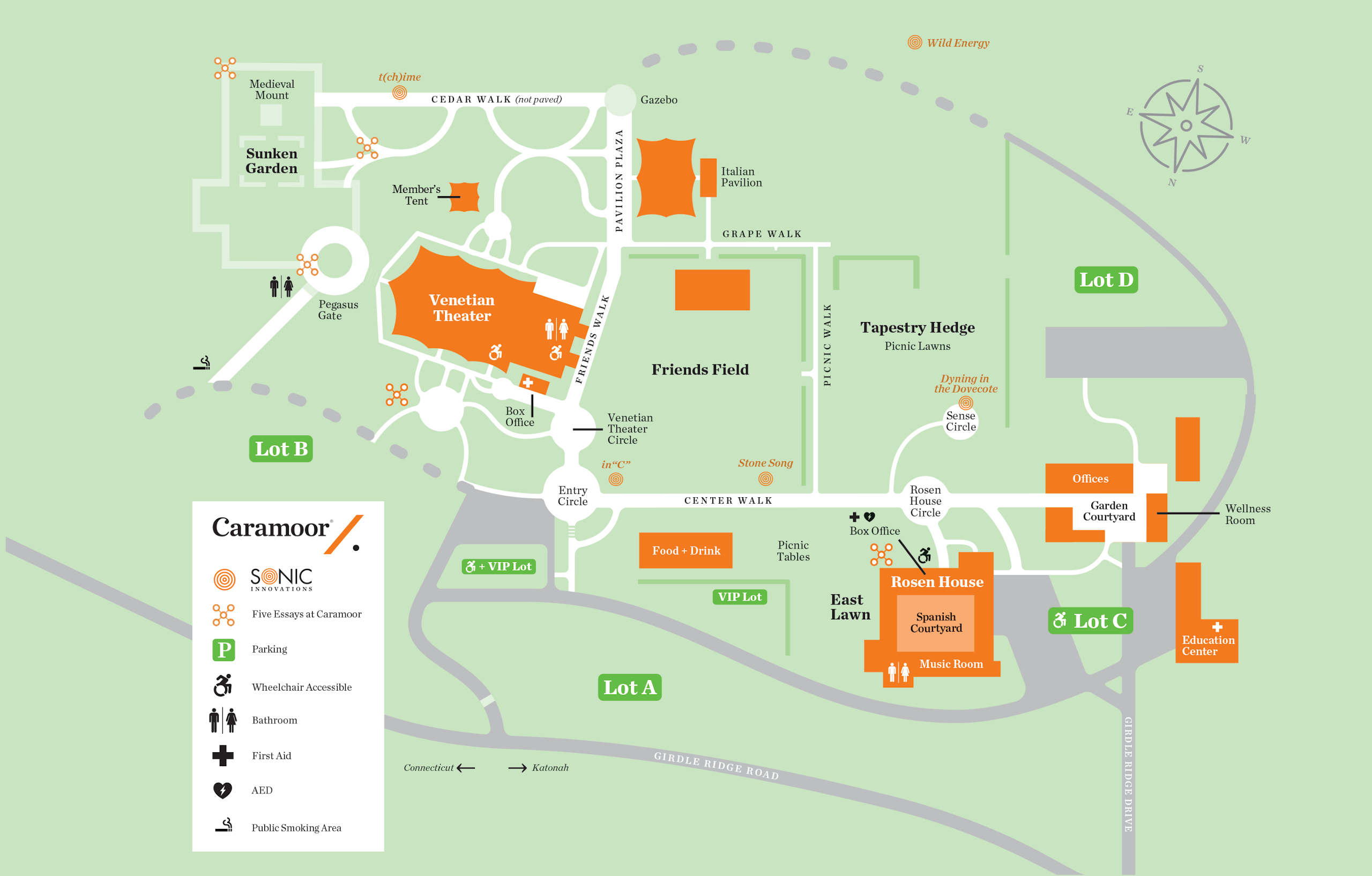 Map of Caramoor, 2026