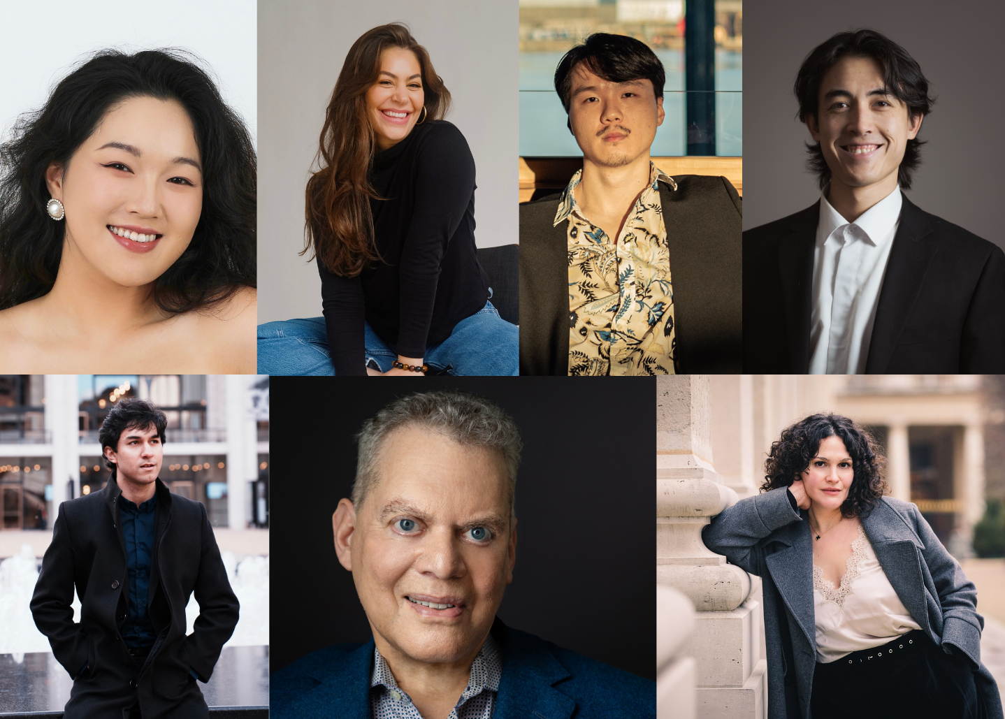 A collage of the 2026 Schwab Vocal Rising Stars cohort