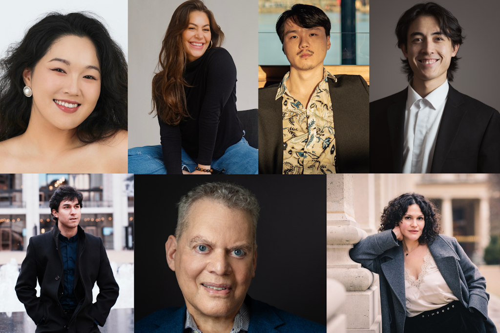 A collage of the 2026 Schwab Vocal Rising Stars cohort