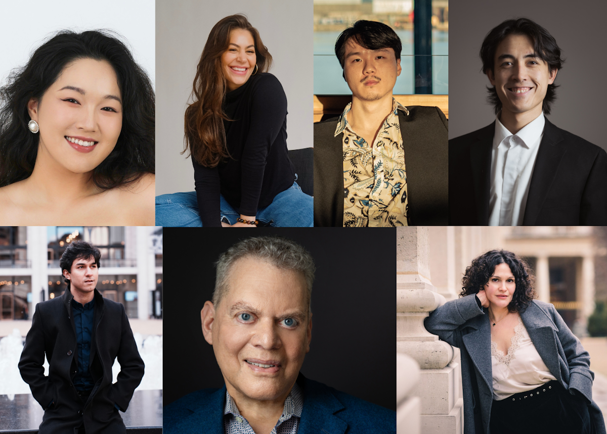 A collage of the 2026 Schwab Vocal Rising Stars cohort