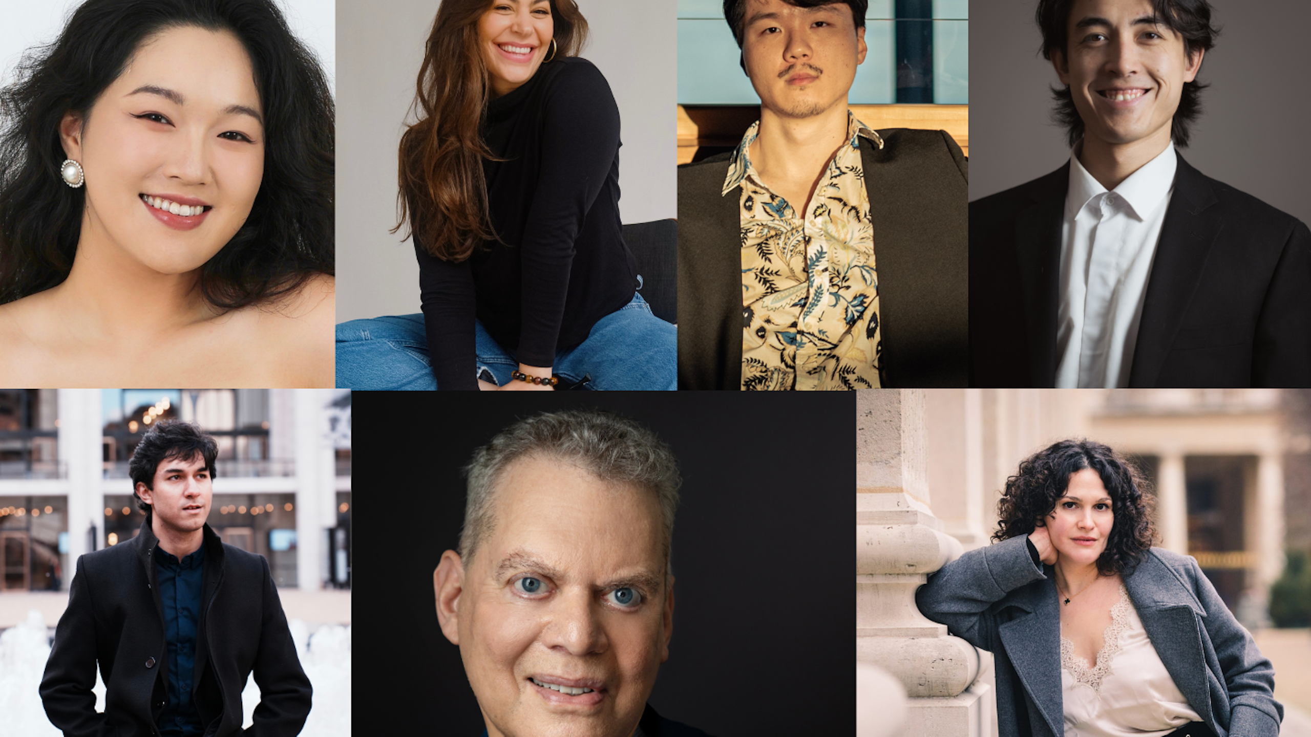 A collage of the 2026 Schwab Vocal Rising Stars cohort