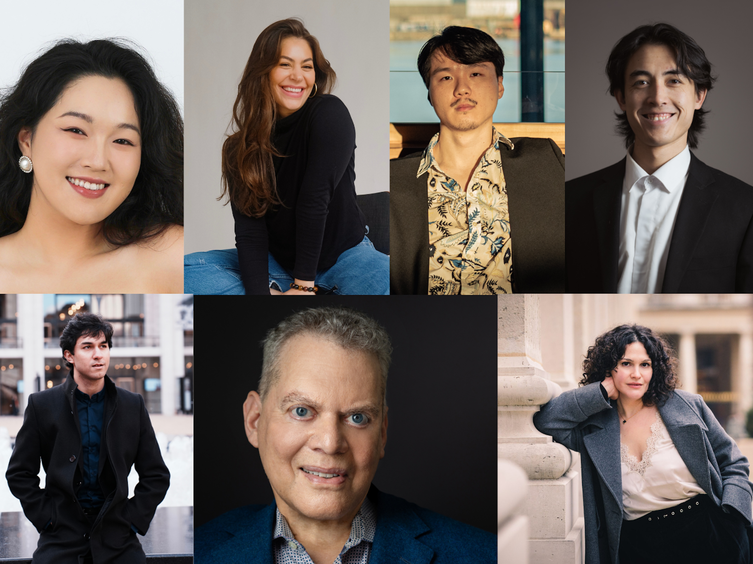 A collage of the 2026 Schwab Vocal Rising Stars cohort