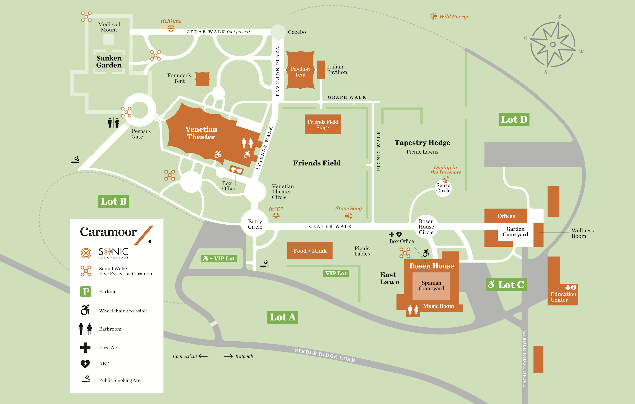 Map of Caramoor, 2026