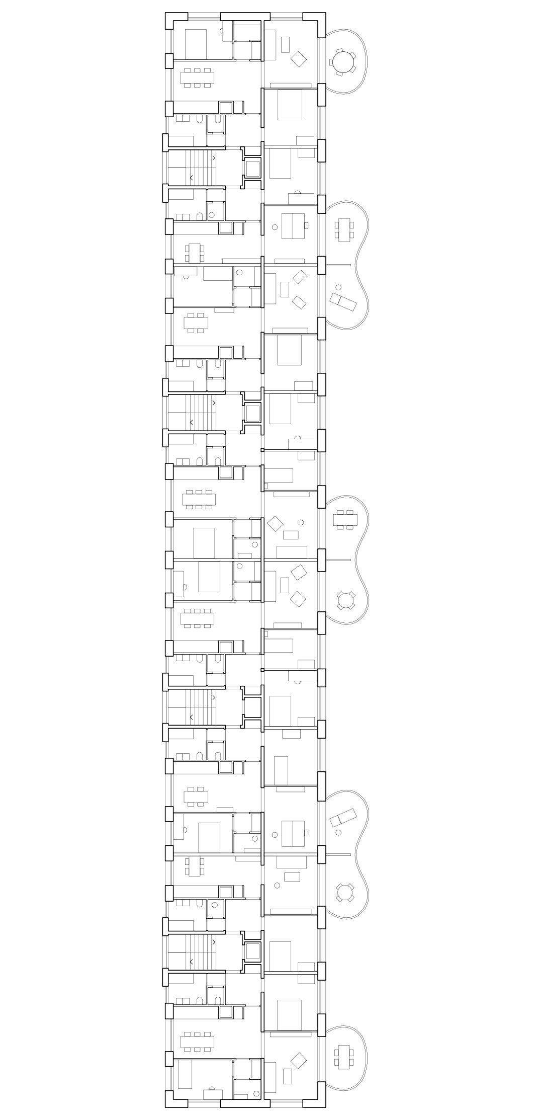 Plan des logements en surélévation