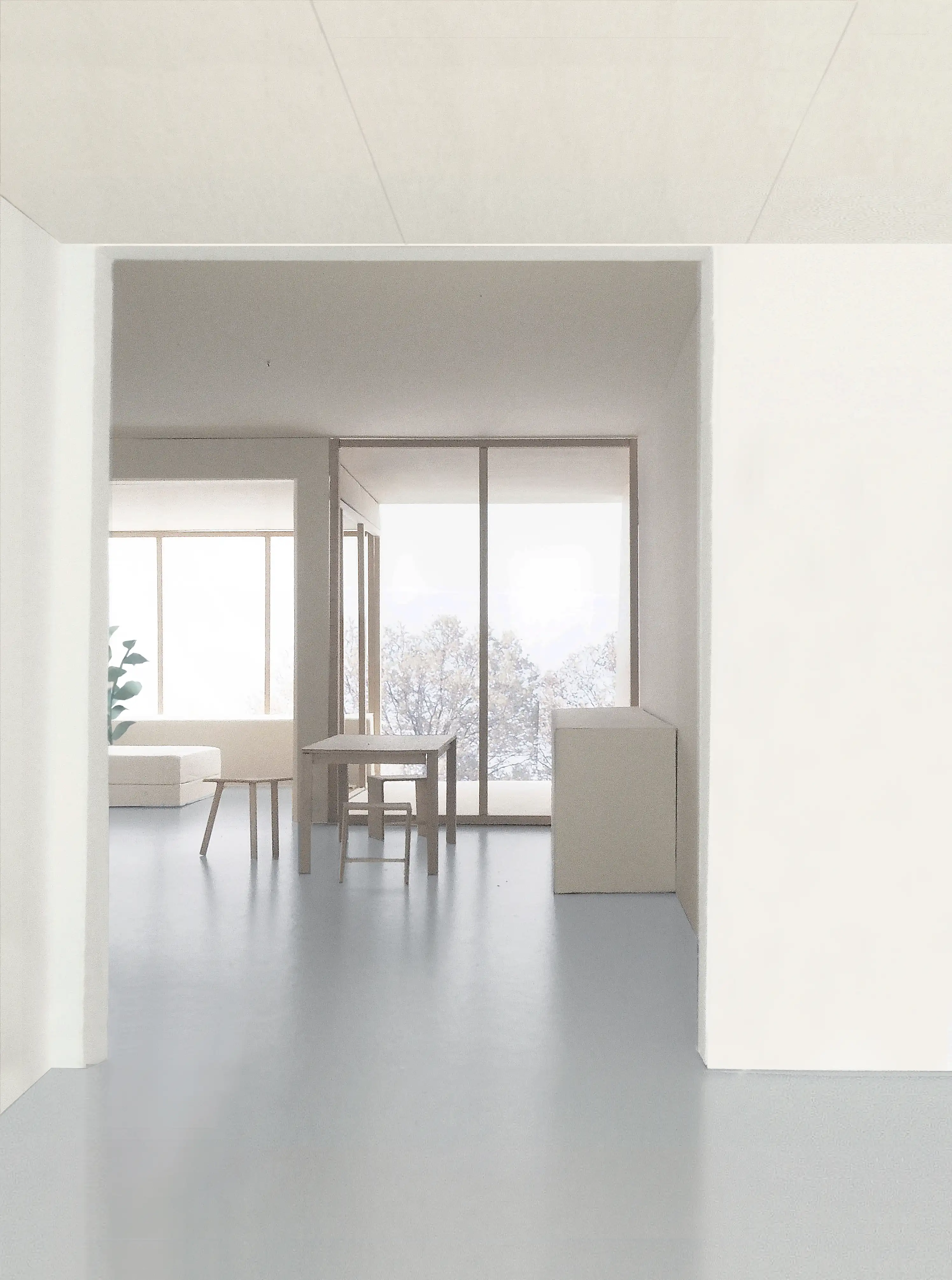 Vue intérieure d'un appartement