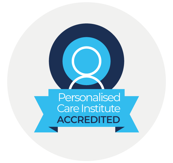 Personalised Care Institute Accredited logo
