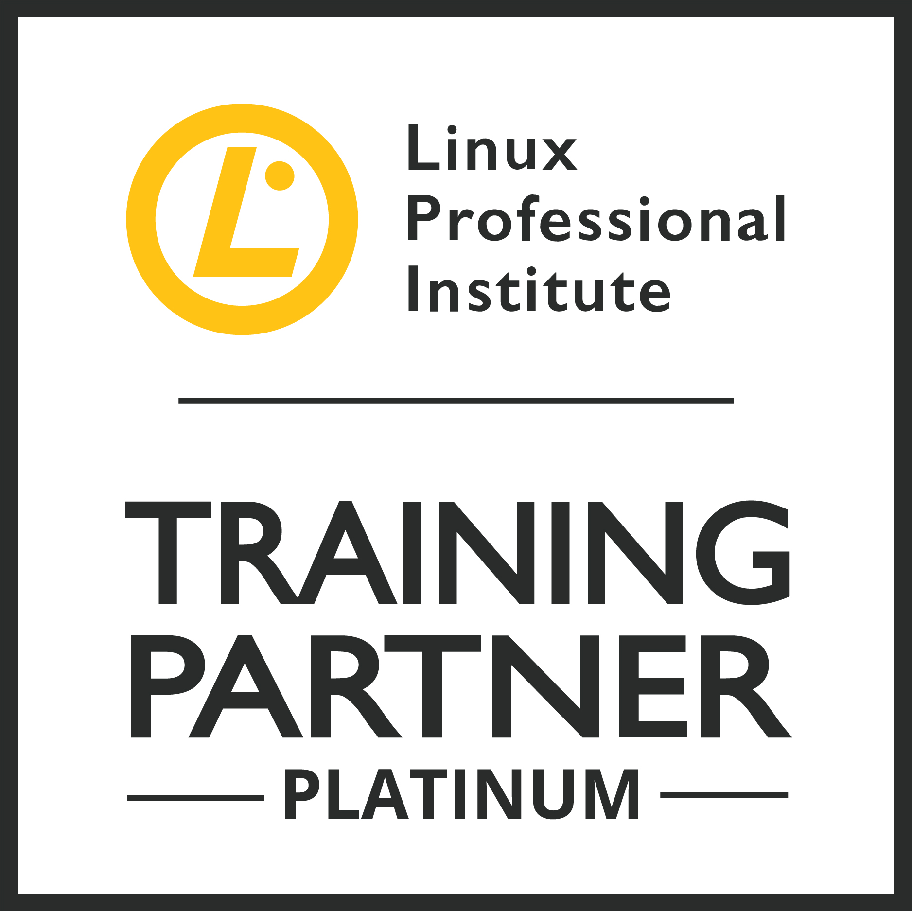 Linux Professional Institute Training Partner Platinum badge