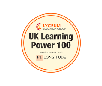 UK Learning Power 100 badge