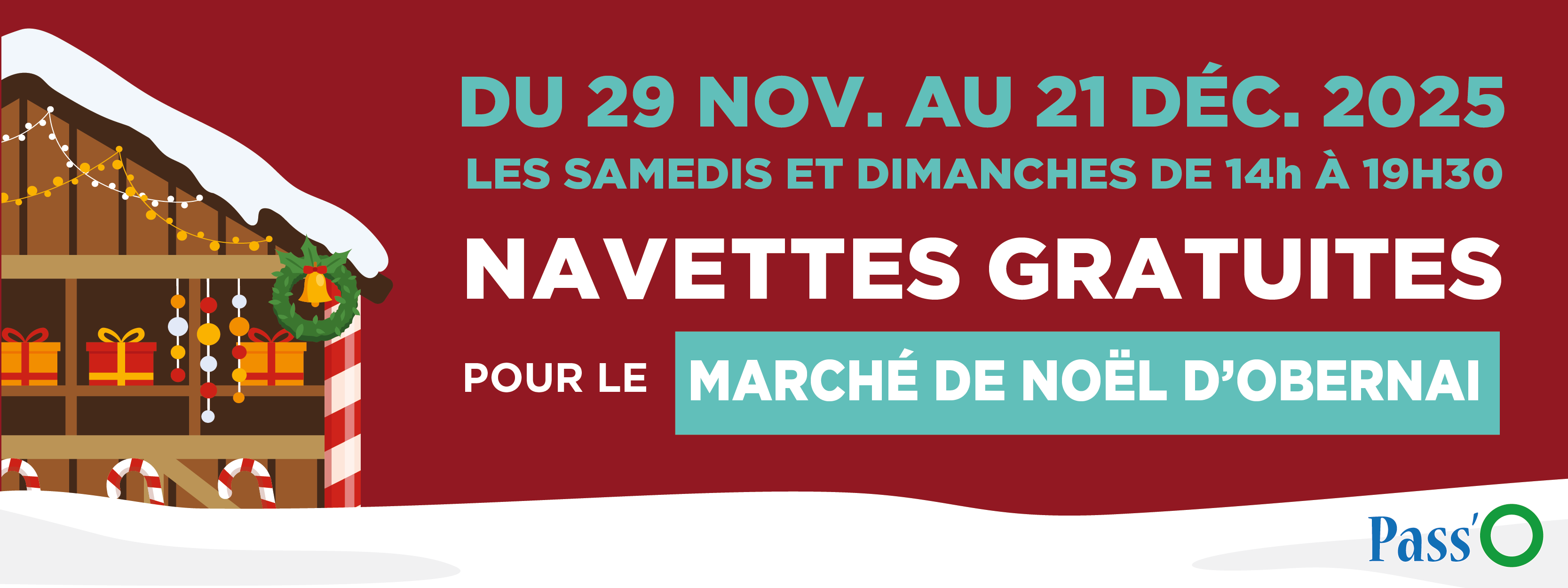 Bannière navettes de noel