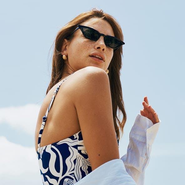 woman wearing sunglasses