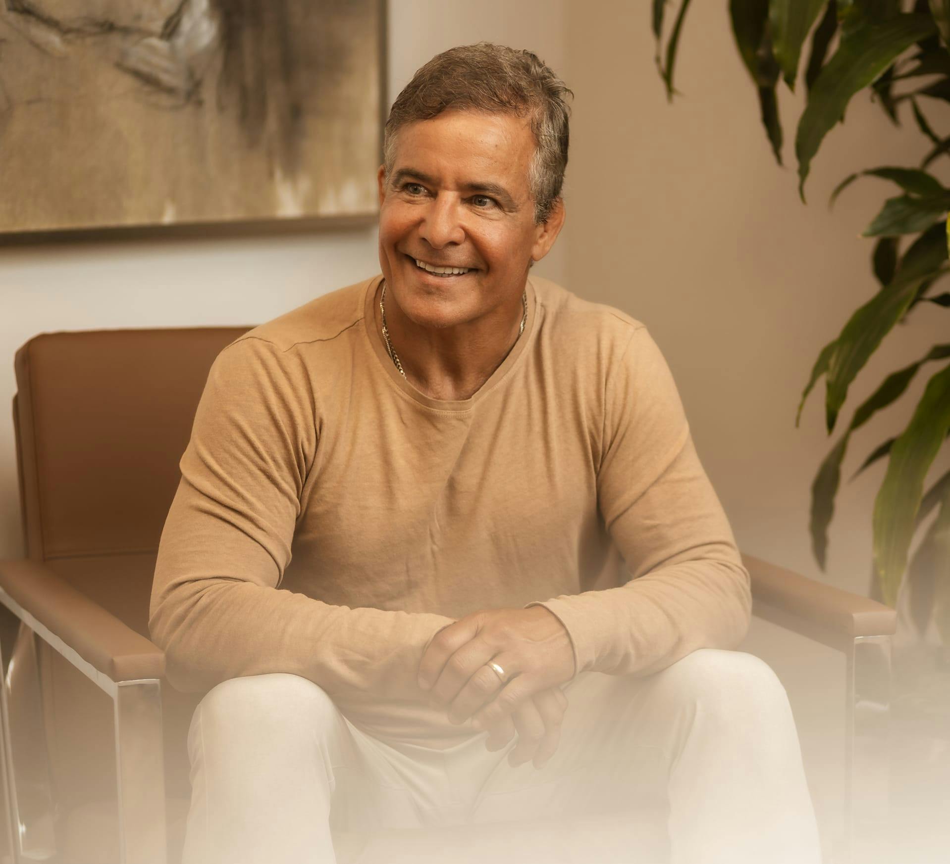 man sitting in a chair