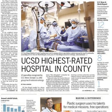 Dr. Munish Batra in the Union Tribune