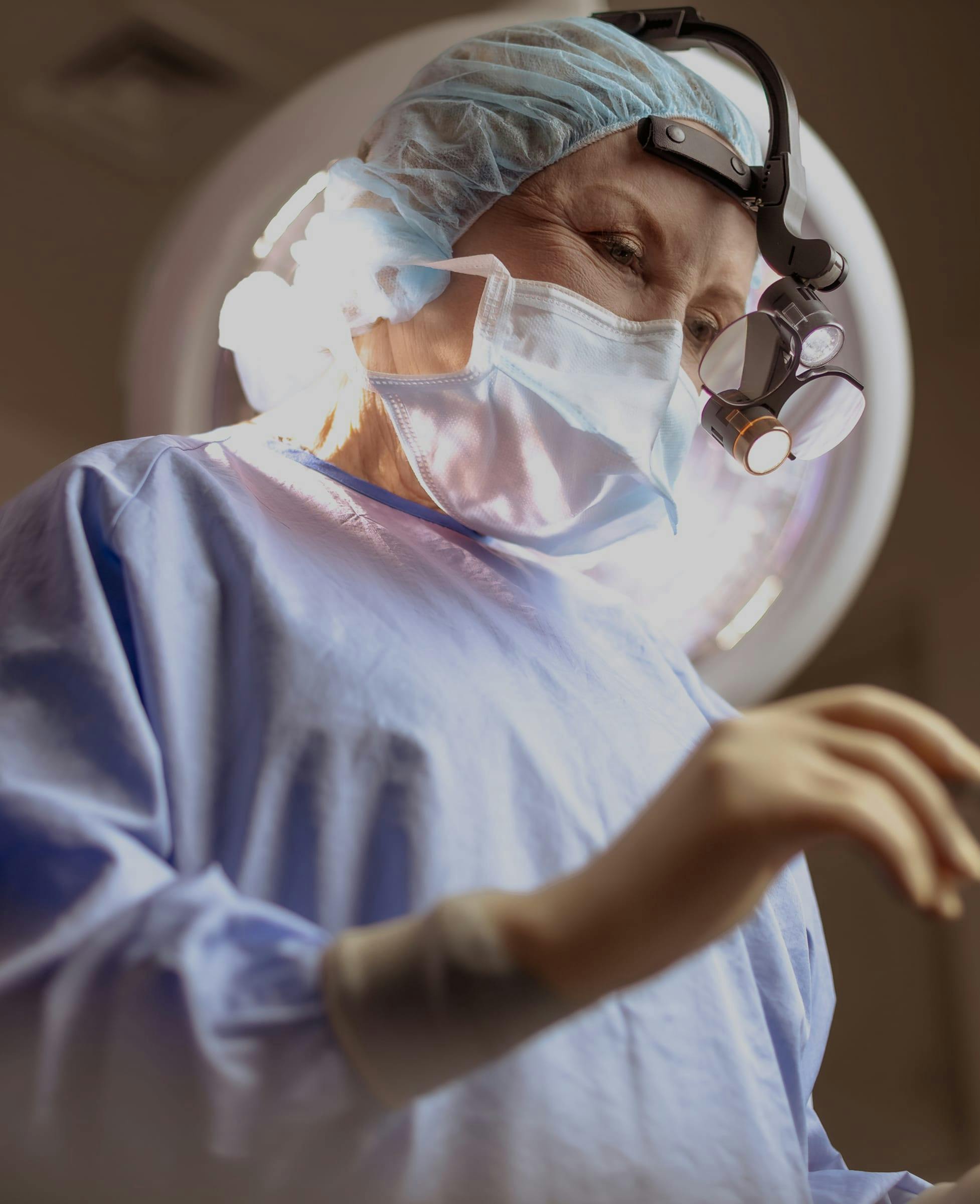 Dr Diane Duncan in surgical garb