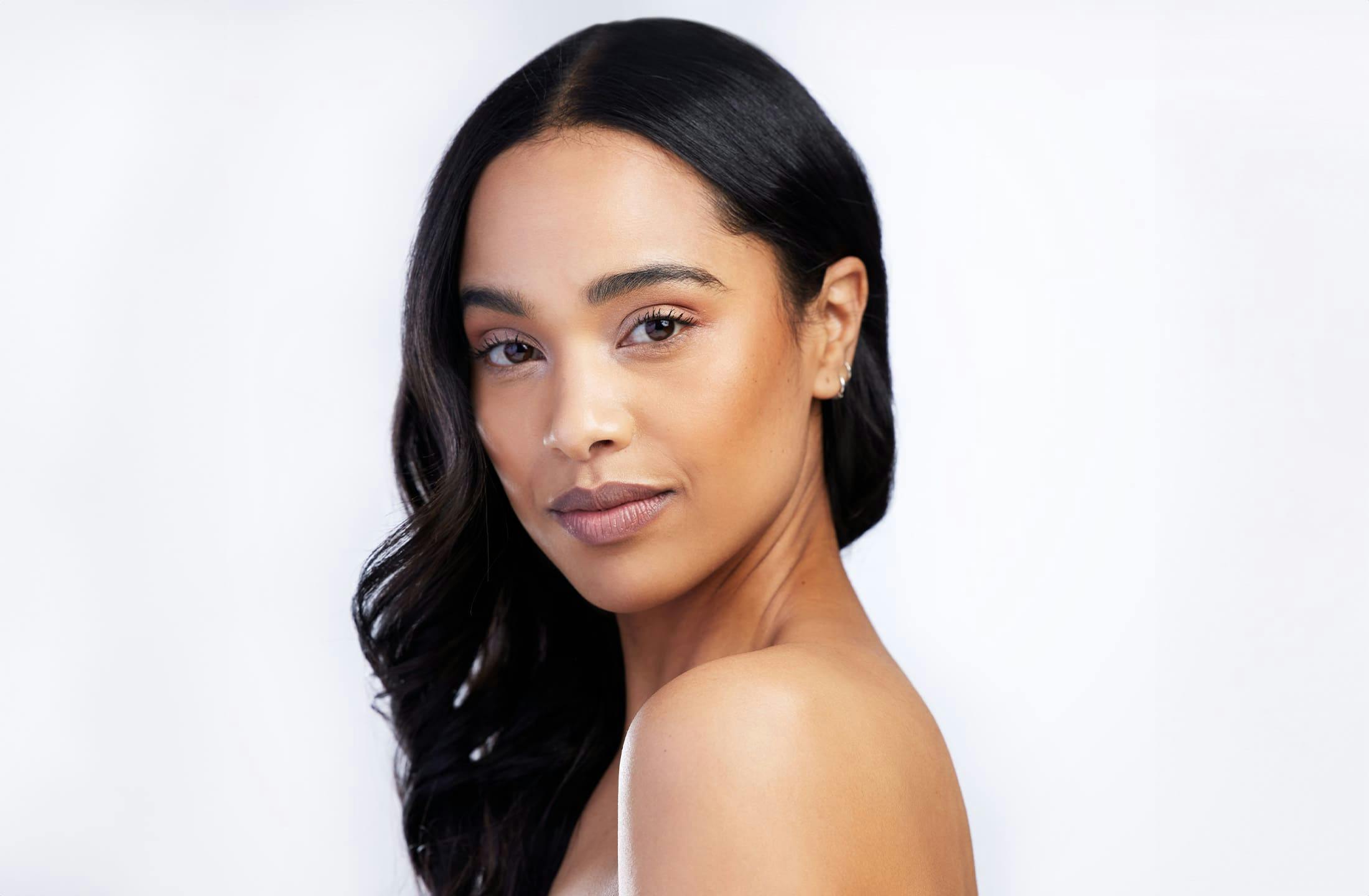 woman looking over her shoulder