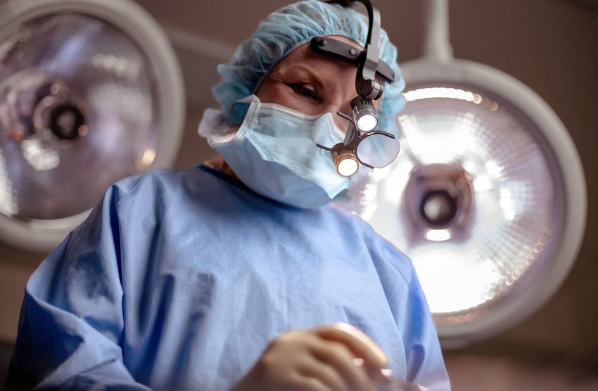 Dr. Duncan in surgical attire