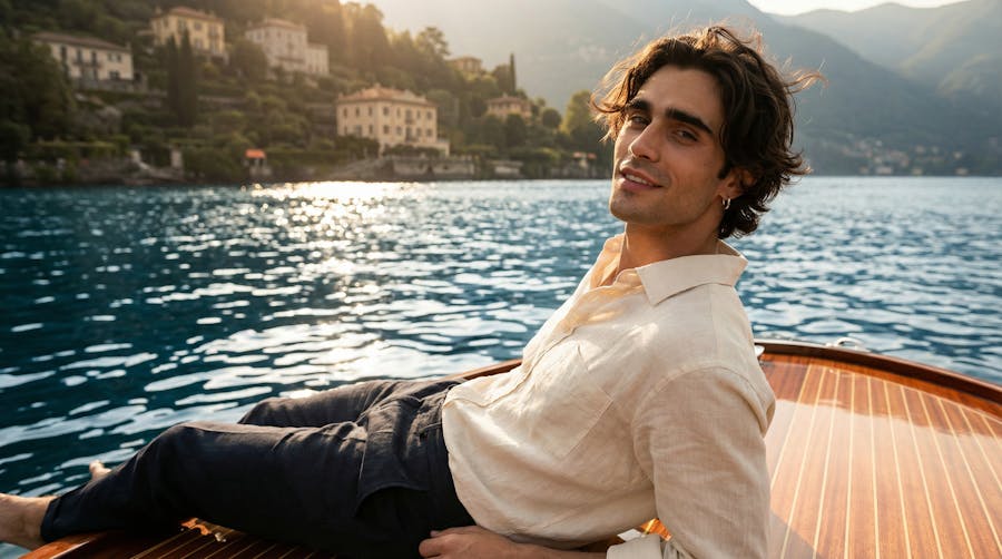 Man with Beautiful Hair