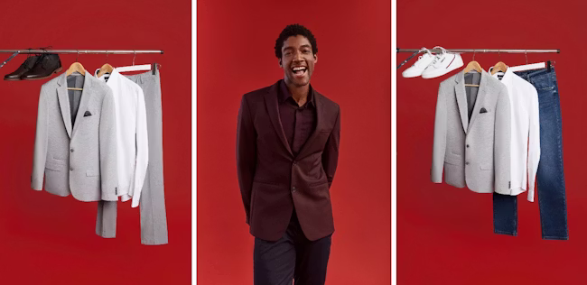 coat, blazer, jacket, suit, adult, male, man, person, shoe, shirt