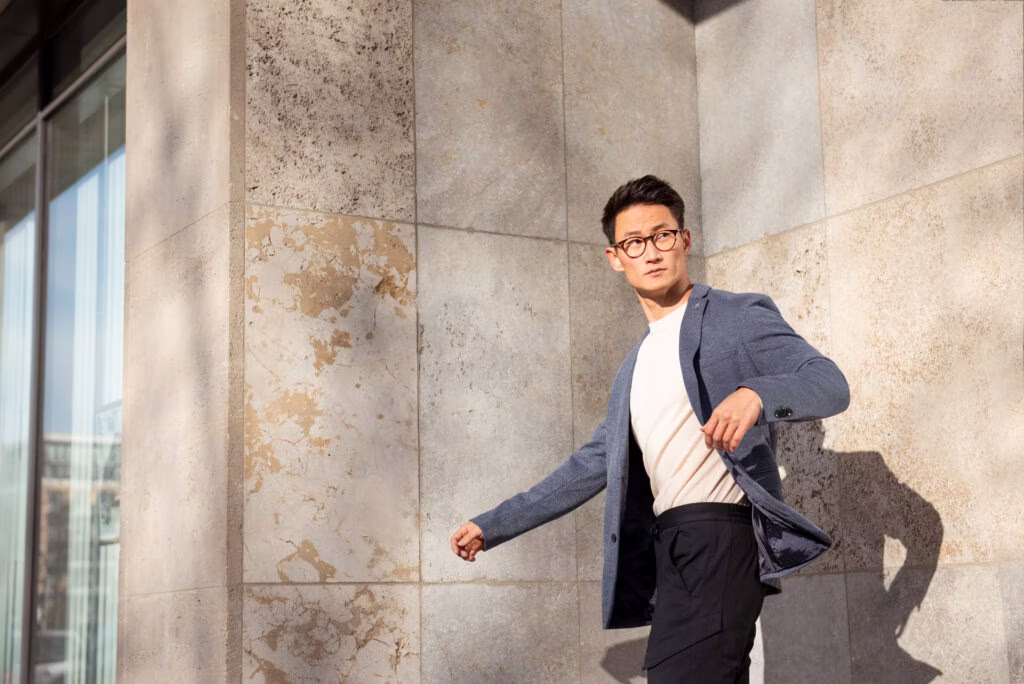 marketing_0012-1024x684.jpg blazer, coat, jacket, glasses, adult, male, man, person, walking, formal wear