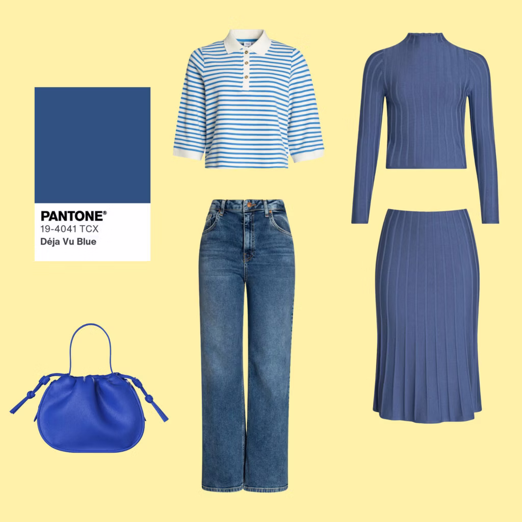 Deja-Vu-Blau kombinieren