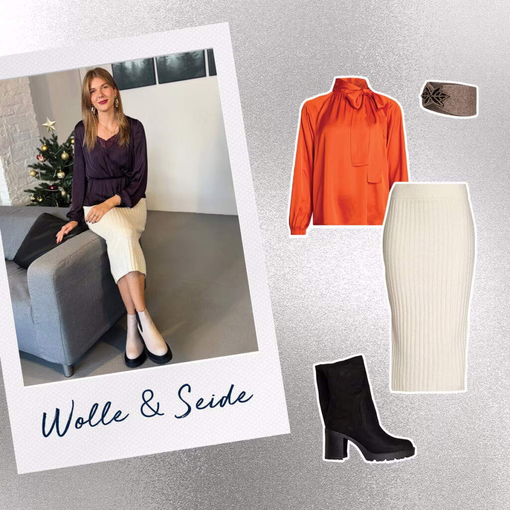 Wolle & Seide Cozy Glamour Look