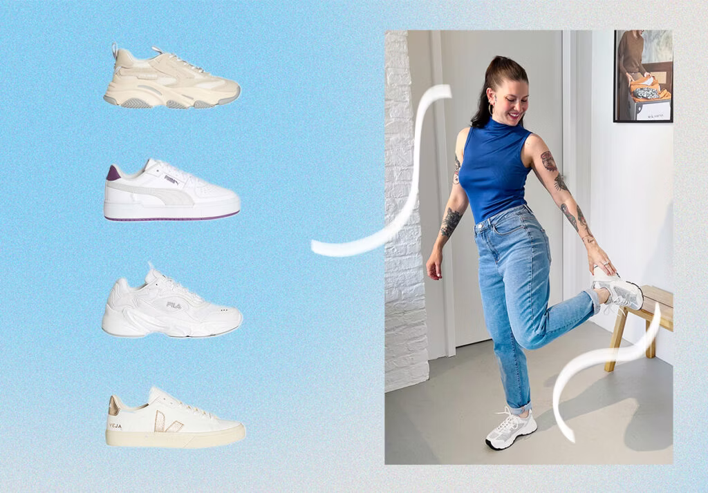 Zeitlos schön: Weiße Sneaker