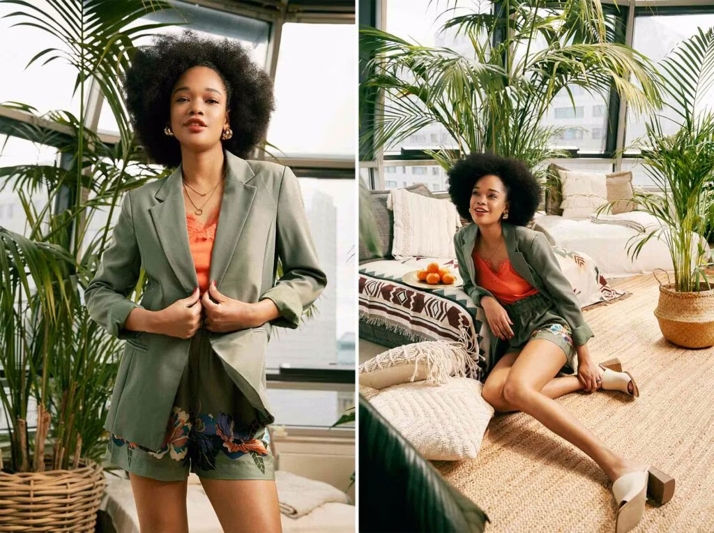 Business meets casual: Blazer mit Shorts