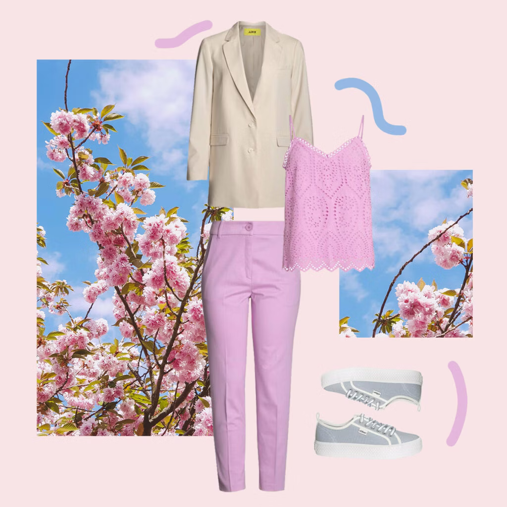 Frühlingsfarben: Rosa und Pastellblau kombinieren