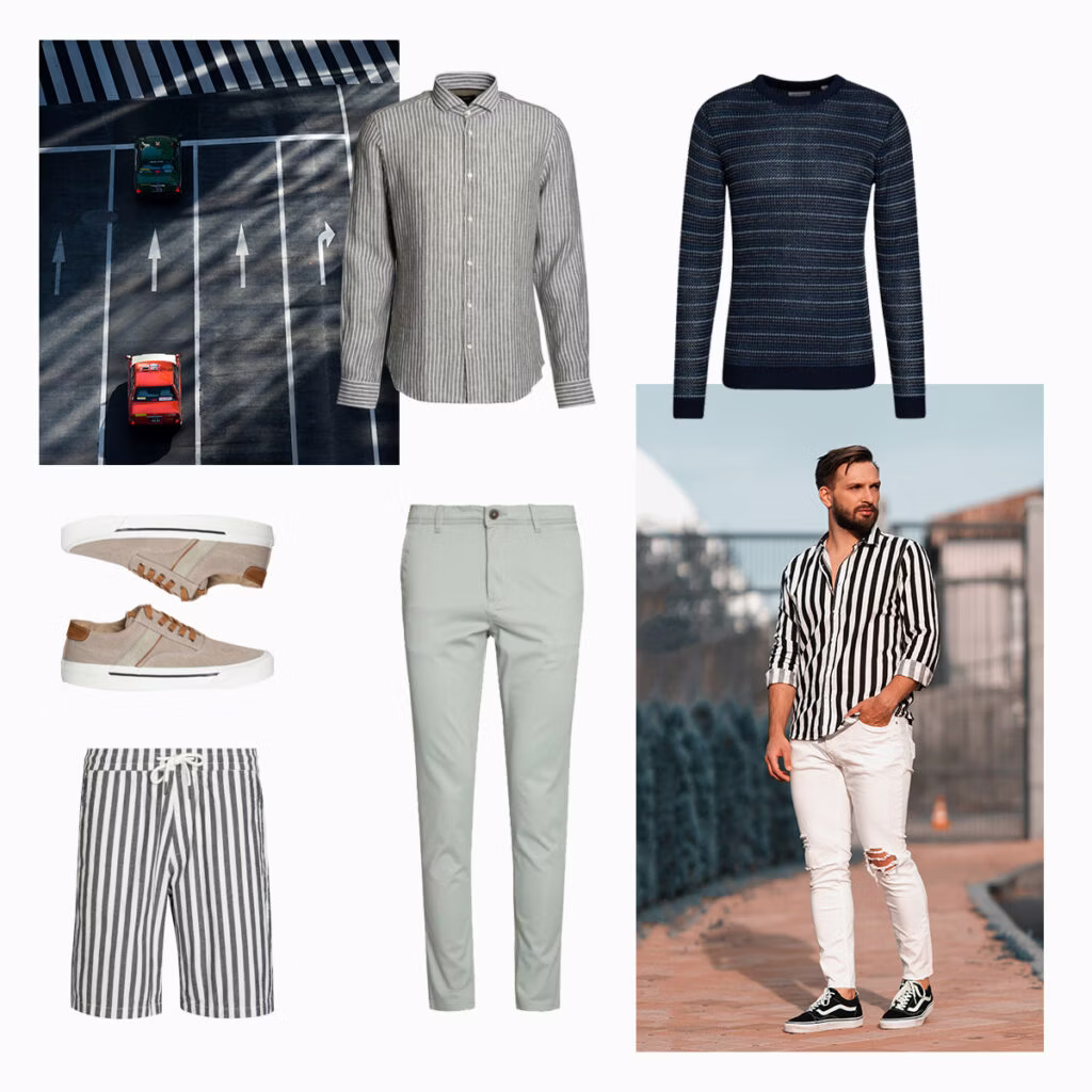 Streifen-Hemden für Office und Freizeit