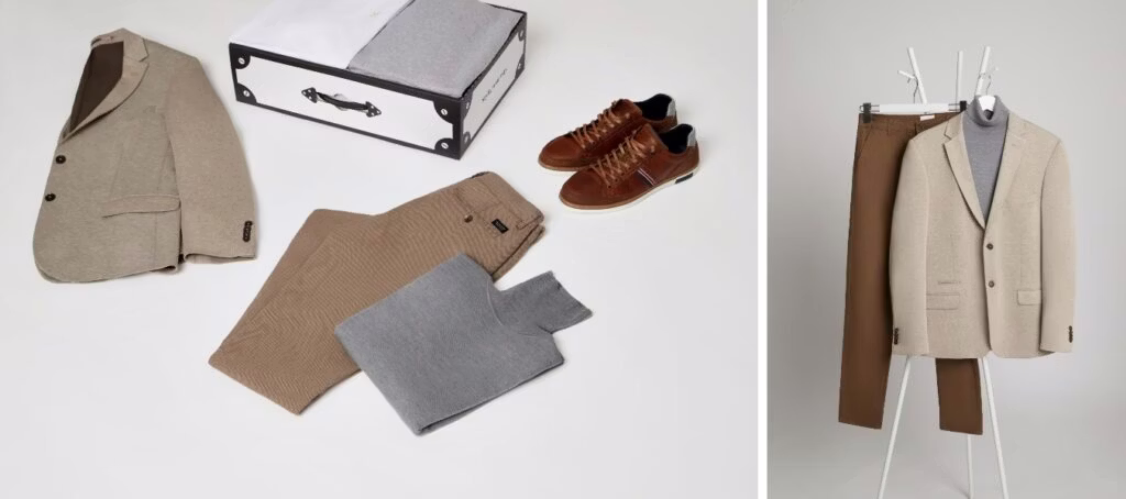 Skandinavische Mode mit Sakko