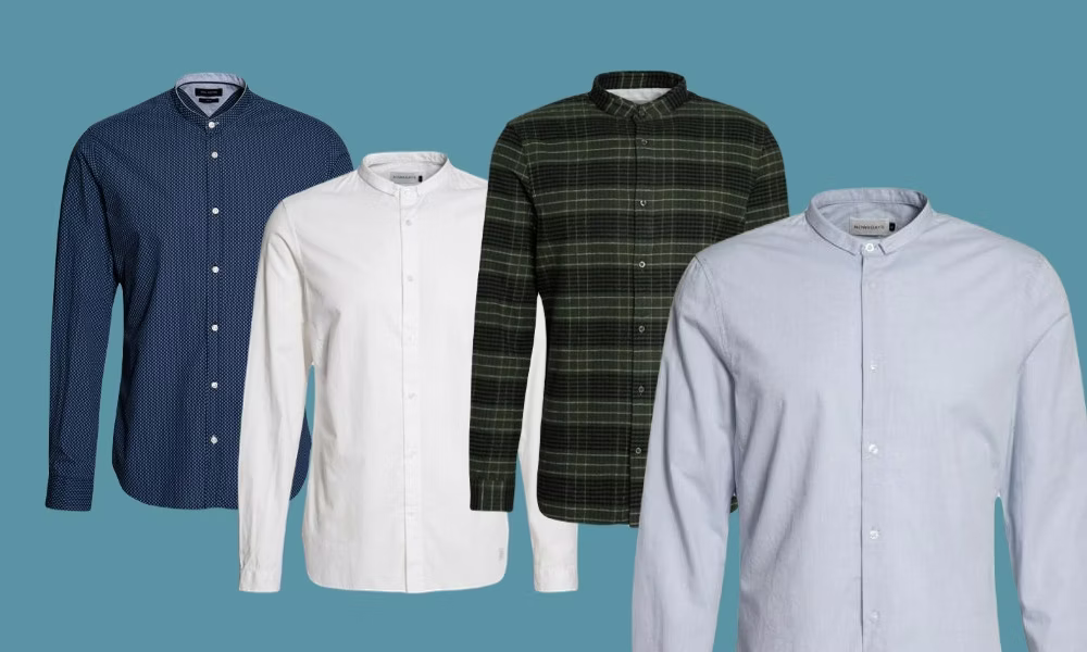 Hemden mit Stehkragen