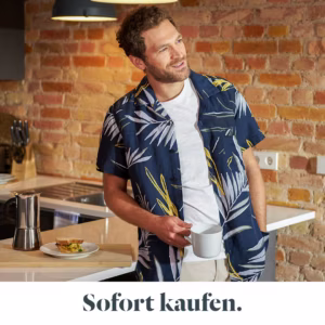 shirt, adult, male, man, person, beachwear, cup, lamp, bread, plate