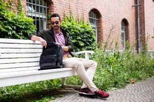 person, sitting, adult, male, man