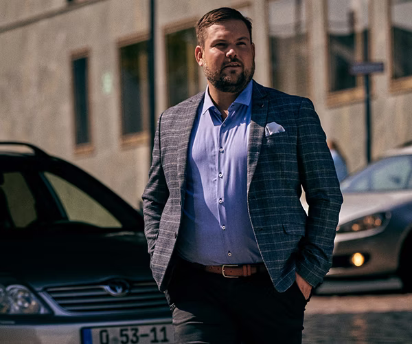 blazer, coat, jacket, formal wear, suit, adult, male, man, person, car