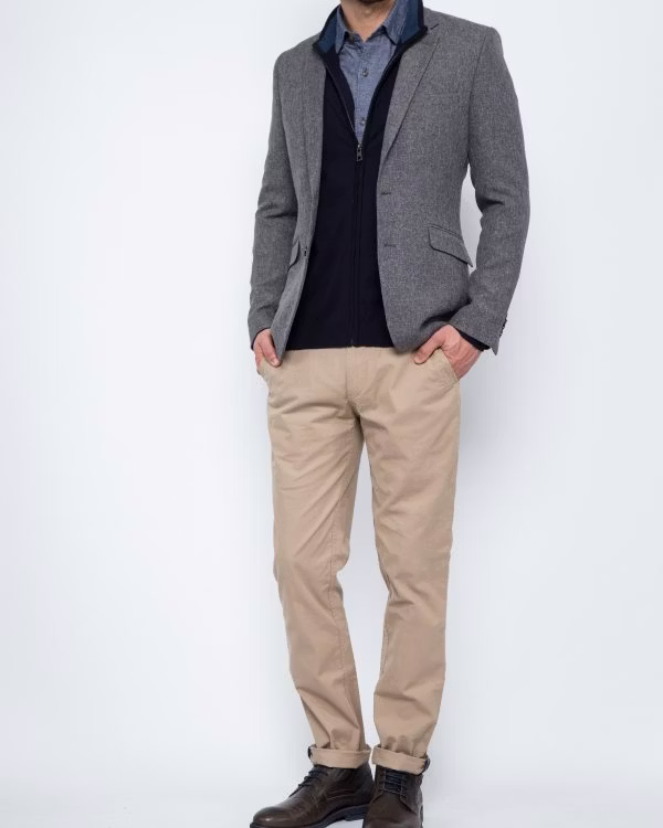 blazer, clothing, coat, jacket, adult, male, man, person, pants